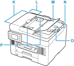 显示打印机正面的插图